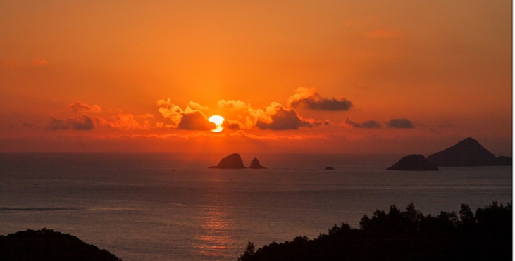海岛日落